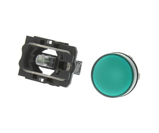 63-4889-62 Schneider Electric Harmony XB5 Green LED Pilot Light, 22mm Cutout, IP66, IP67, 24 V ac/dc XB5AVB3