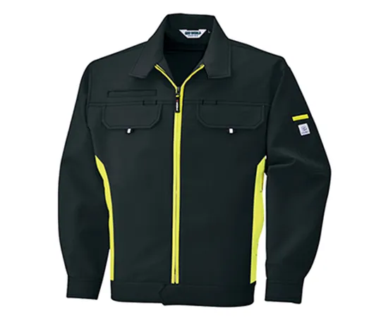 63-1786-68 Long Sleeve Jacket Blackx Fluorescent Yellow 2629-72-S