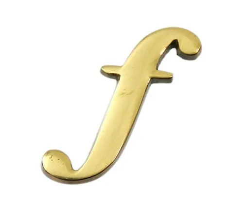 61-7430-82 Brass Gold Characters Small Characters F QS20-F