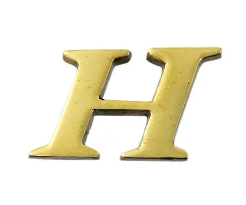 61-7430-58 Brass Gold Characters Large Characters H QL20-H