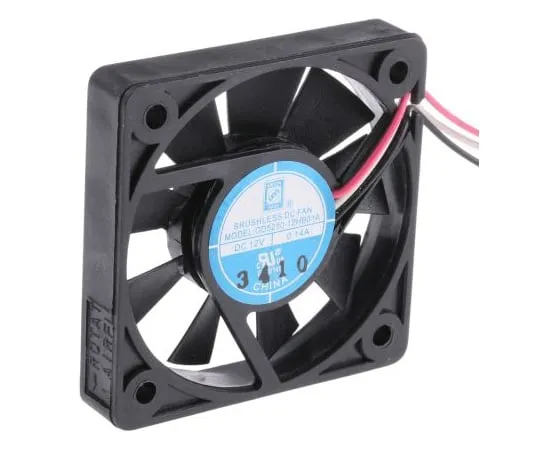 63-4894-11 RS PRO Axial Fan, 52 x 52 x 10mm, 12cfm, 1.68W, 12 V dc 619-7093