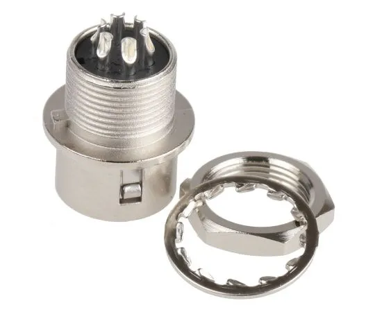 63-4861-52 Hirose HR10 Series Panel Mount Connector, 6 contacts Socket HR10A-7R-6P(73)