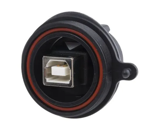 63-4806-30 Bulgin Straight Panel Mount Female Version 2.0 Type B USB Connector PX0842/B