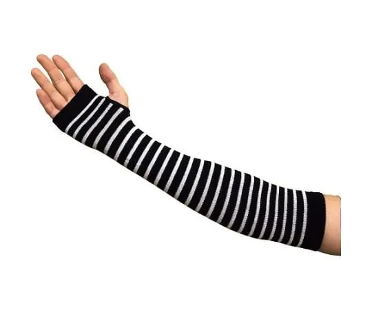 63-2404-51 Arm Cover For women Black WHITE Border NO.TK15-BK-WH-BORDER