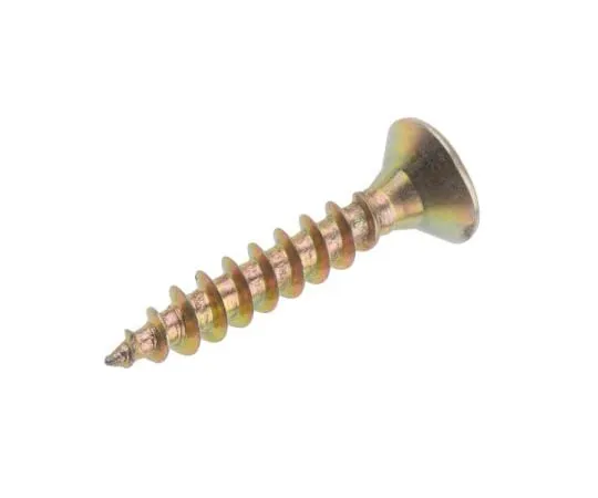 63-4748-98 Pozidriv Countersunk Steel Wood Screw Yellow Passivated, Zinc Plated, 5mm Thread, 30mm Length 263-1921
