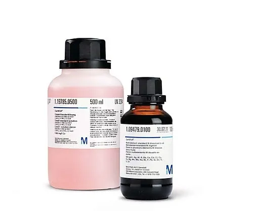 61-0307-22 Multielement Standard III Oil-Based 900 ppm: Ag, Al, B, Ba, Ca, Cd, Cr, Cu, Fe, Mg, Mn, Mo, Na, Ni, P, Pb, Si, Sn, Ti, V, Zn Certipur(R) 109479 100mL 1.09479.0100