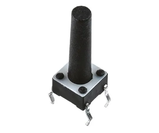 63-4815-52 Black Button Tactile Switch, Single Pole Single Throw (SPST) 50 mA @ 24 V dc 13.4mm 3-1825910-1