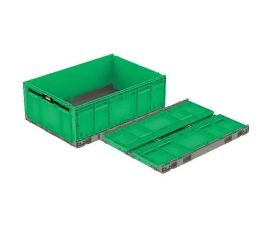 67-2346-84 Folding Container 561210 Container EP100B-2 Light Gray/Green 56121000GL802GR609