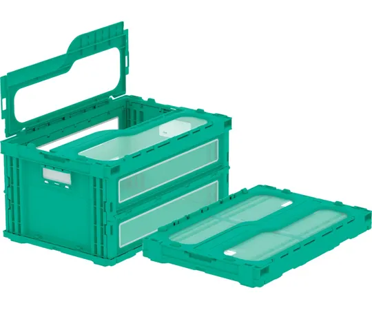 67-7113-13 Folding Container HBC-41B Green/Transparent 56107000GRSCRTM