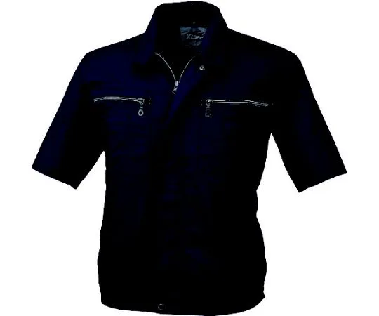 65-8512-22 Short Sleeve Blouson Navy 3L 8891-10-3L
