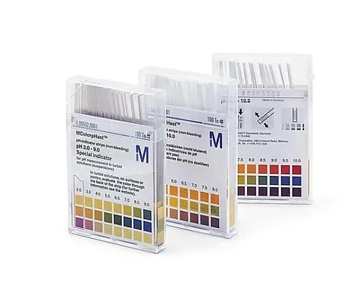 61-0307-43 pH Indicator Strip pH5.0-10.0 Non-Bleeding Neutralit(R) pH5.0-5.5-6.0-6.5-7.0-7.5-8.0-8.5-9.0-9.5-10 0 McolorpHast(TM) 109533 100Strips 1.09533.0001