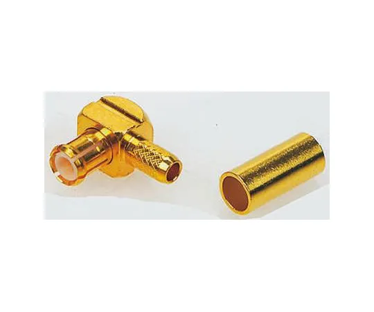 63-4841-51 TE Connectivity Right Angle Cable Mount MCX Connector Plug, 50Ω Impedance, Crimp, Solder Termination, 0 → 6GHz, 1-1337585-0