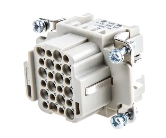 63-4683-40 Han DD Series size 6 B Connector Insert, Female, 24 Way, 10A, 250 V 9160243101