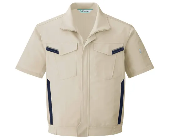 65-1280-84 Work Clothes, VERDEXCEL Short Sleeve Blouson Ivory SS VES360-UE-SS VES360-UE-SS