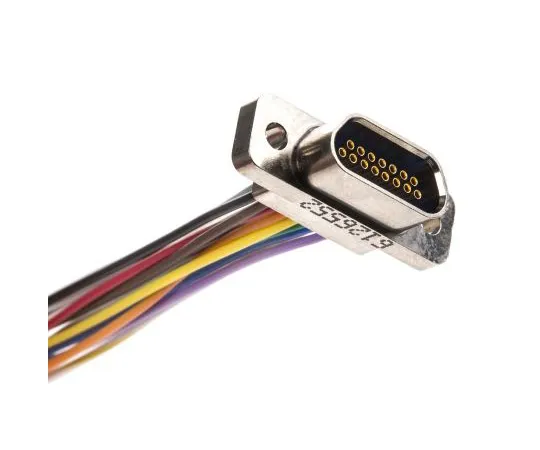 63-4890-83 AV Cable 15 Way Female Micro D-Sub to Free End Free End MWDM2L-15S-6E5-18