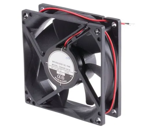 63-4867-62 RS PRO Axial Fan, 80 x 80 x 25mm, 26cfm, 960mW, 24 V dc 541-5283