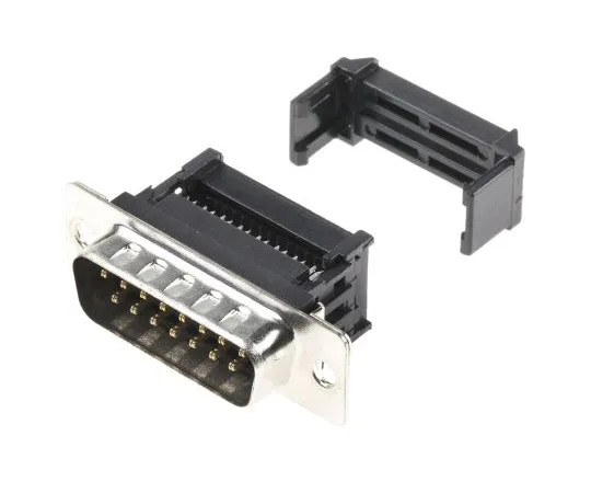 63-4910-55 RS 2.77mm Pitch 15 Way IDC D-sub Connector, Plug, Metal Shell 642-4856