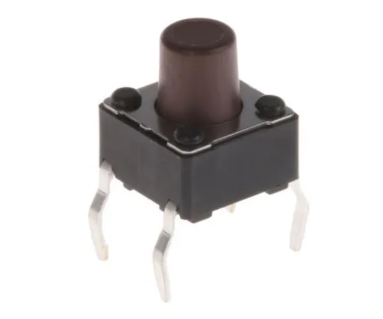 63-4777-10 Brown Button Tactile Switch, Single Pole Single Throw (SPST) 50 mA @ 12 V dc 3.5mm DTS63NV