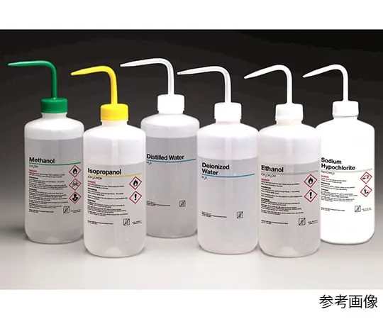 64-5228-12 Chemical Identification Washing Bottle (GHS Labeling) Ethanol 1 Bag (6 Pieces) 2428-0502