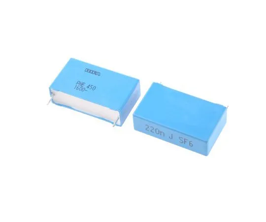 63-4869-93 KEMET 220nF Polypropylene Capacitor PP 1.6 kV dc, 650 V ac ±5% Tolerance Through Hole PHE450 Series PHE450RR6220JR06L2