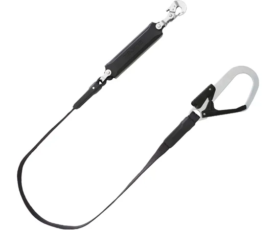 67-0336-70 Lanyard Flat Rope for Harness, Single L1 A1FR150-L1BK
