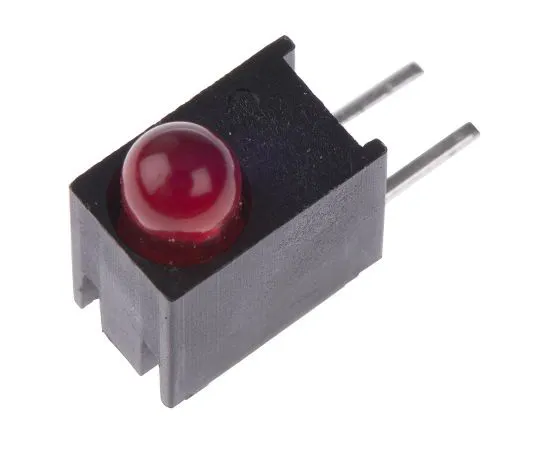 63-4873-47 Dialight 551-0407F, Red Right Angle PCB LED Indicator, Through Hole 2 V 551-0407F