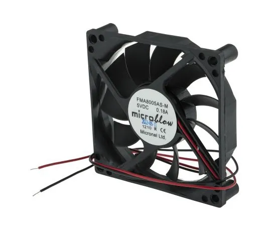 63-4796-39 Micronel FMA Series Axial Fan, 80 x 80 x 16mm, 36m³/h, 1.25W, 5 V dc FMA8005AS-M