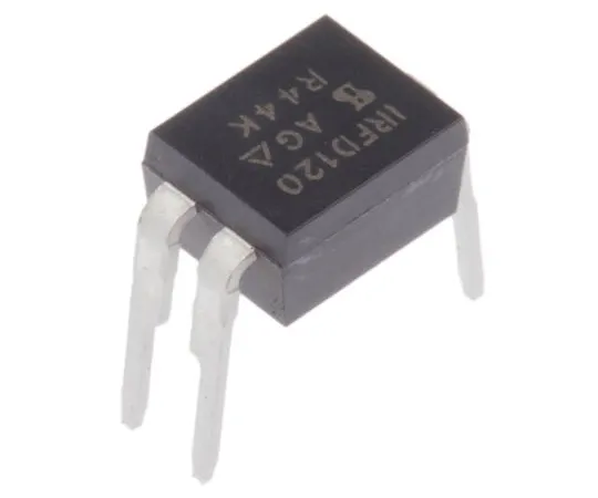 63-4866-56 IRFD120PBF N-Channel MOSFET, 1.3 A, 100 V, 4-Pin HVMDIP Vishay IRFD120PBF