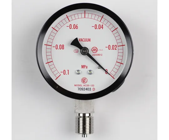 65-4277-47-20 Normal Pressure Gauge (Φ75) Vacuum Gauge (Negative Pressure Gauge) Vertical A Frame - With 0.1~0 MPa Inspection Certificate AC20-133