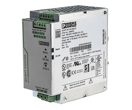 63-4927-63 Phoenix Contact, QUINT-PS/1AC/48DC/5 PSU, 48V dc Output Voltage, 5A output current 2866679