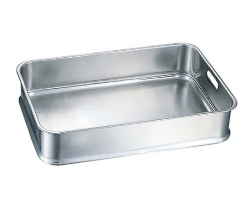 61-6557-86 18-8 IKD Antibacterial Stainless Steel Hand Holes School Meal Tray 24 inch 6287700