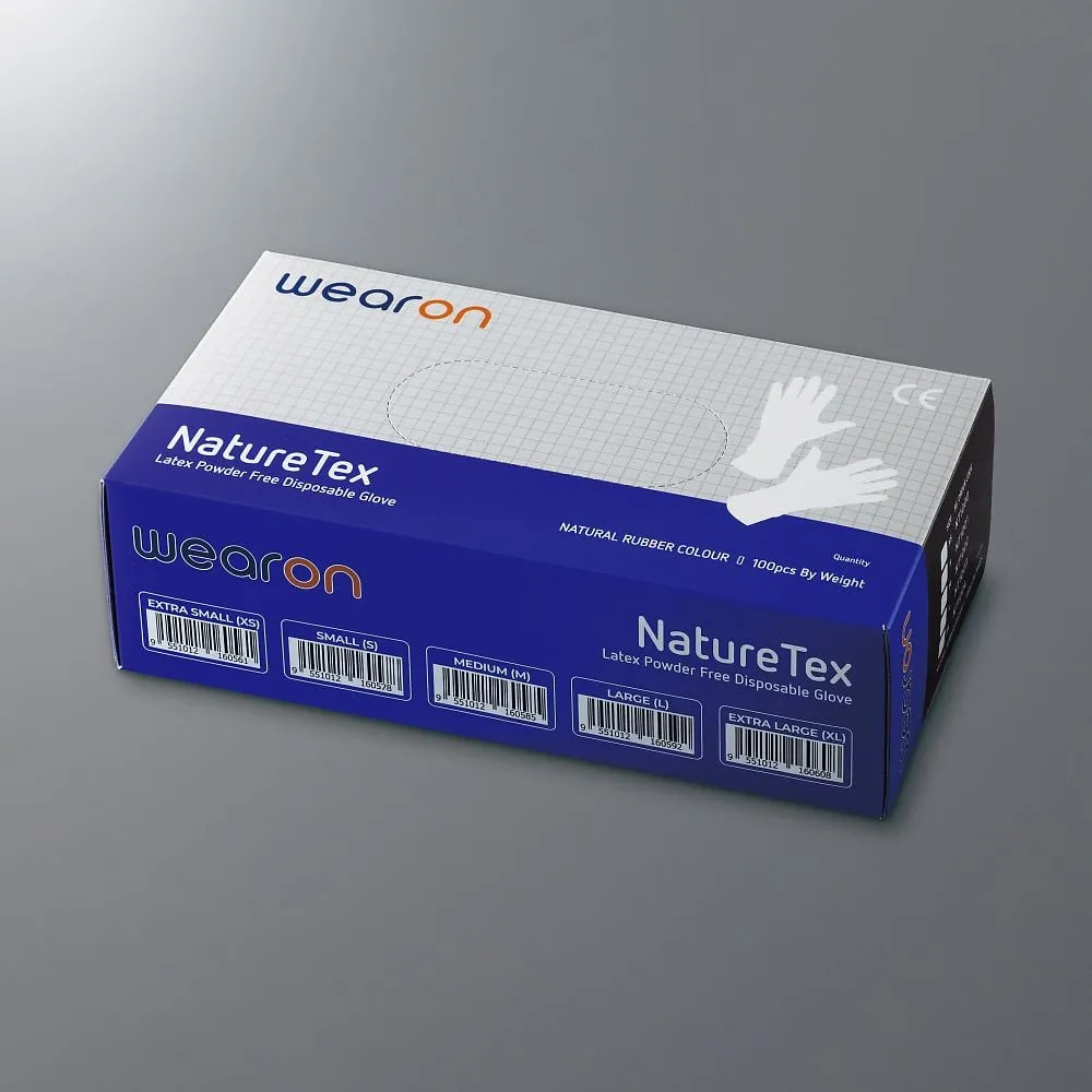 65-9619-50 Wearon latex Gloves S 1 Box (100 Sheets) NT1001