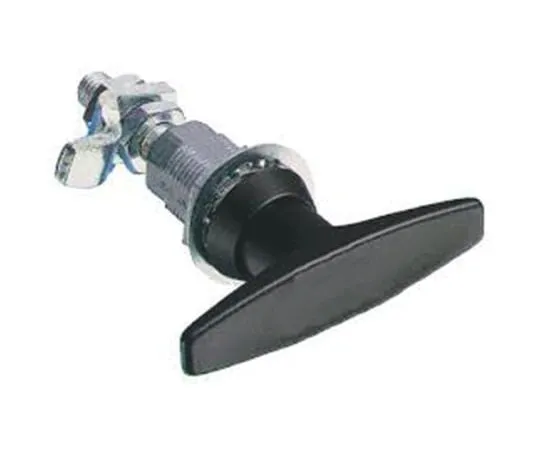 63-4743-57 Southco Powder Coated Die Cast Zinc Black Lock, Non Locking T Handle, 82.5mm E3-11-15-RS