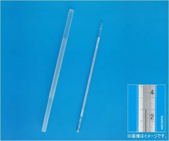 64-0703-86 Small Standard Thermometer (Double-Tube) 150 ~ 200 °C (0.1) with General Calibration Certificate Set 1-05-4-ACS