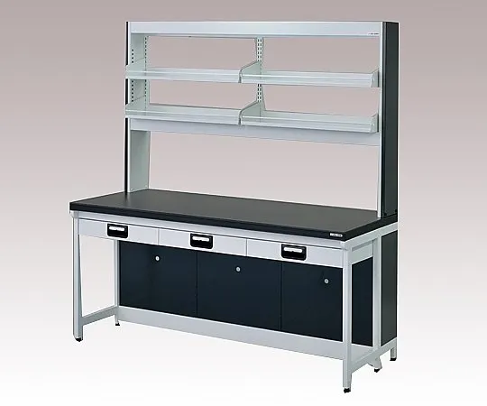 3-2070-01　［Discontinued］Side Laboratory Bench Steel Type Reagent Shelf Standard 900 x 750 x 850/1950　RB-0975-ST