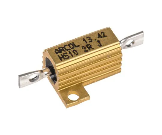 63-4746-28 Arcol HS10 Series Aluminium Ho***d Axial Wire Wound Panel Mount Resistor, 2Ω ±5% 10W HS10 2R J