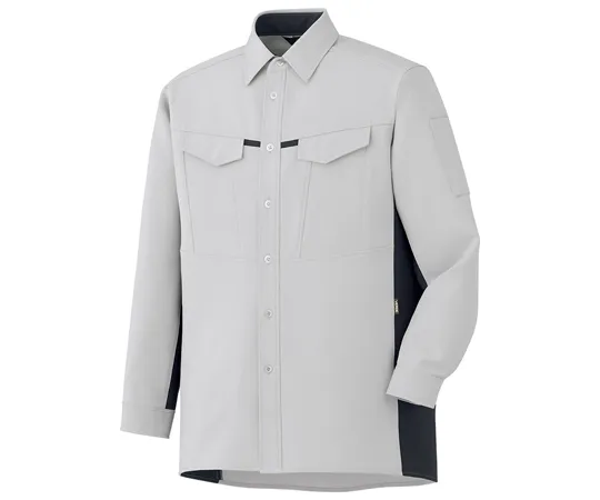 65-1294-88 Work Clothes, Unisex Long Sleeve Shirt Silver Gray SSS GS2701-UE-SSS GS2701-UE-SSS