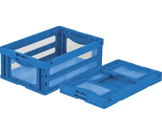 67-7113-16 Folding Container O-55B Blue/Transparent 55909000BLCOPTM