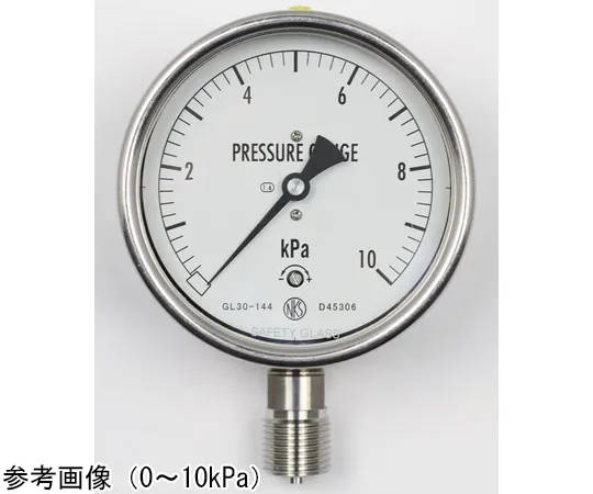 65-4319-11-20 Stainless Steel Case Microbarometer (100Φ) with 10 kPa Inspection Certificate GL30-144