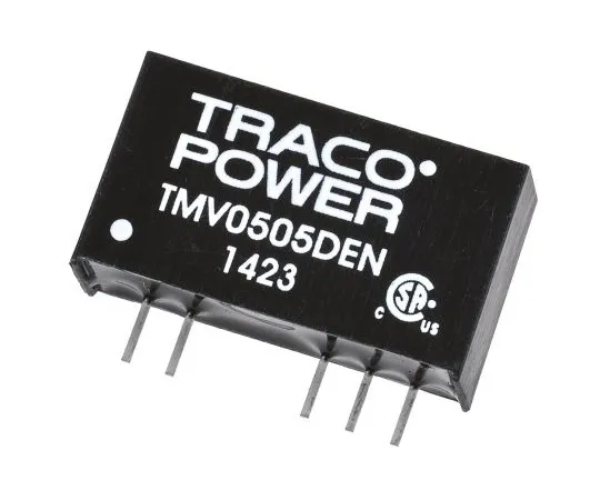 63-4929-88 TRACOPOWER TMV EN 1W Isolated DC-DC Converter Through Hole, Voltage in 4.5 → 5.5 V dc, Voltage out 5V dc TMV 0505DEN