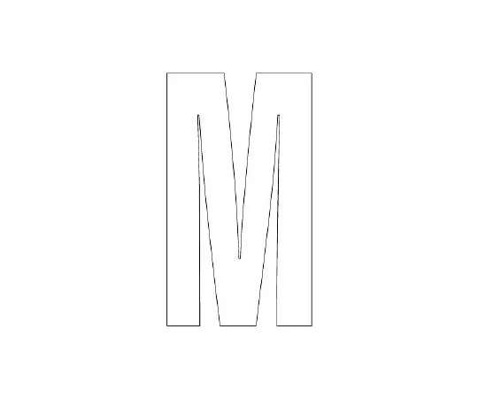 62-6107-09 Road Indicator Sheet Alphabet M 120 x 60 White 835-077W