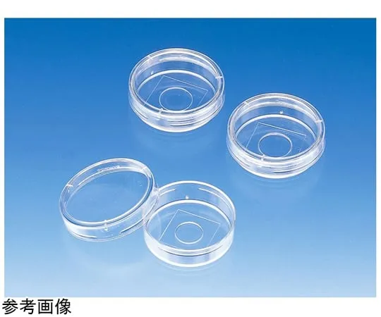 67-8066-64 Glass Bottom Dish φ 35 mm, No. 1 S φ 27 mm, PLL Coat, 50 Pieces D11141H