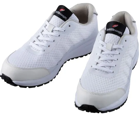 64-0985-65　［Discontinued］Safety Shoes Lace-Up Type White 22.0 cm　S2161