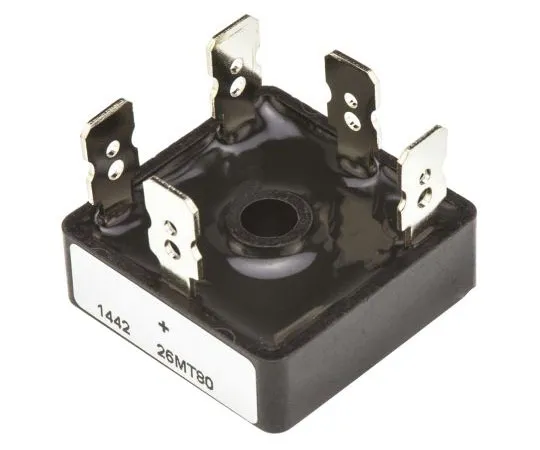 63-4738-08 Vishay VS-26MT80, 3-phase Bridge Rectifier, 25A 800V, 5-Pin D 63 VS-26MT80