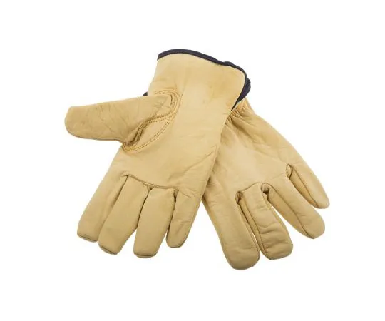 63-4840-58 BM Polyco Leather General Purpose Gloves, size 9, Tan 508-1379
