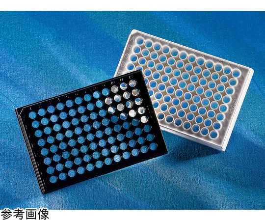 65-3962-39　［Discontinued］Multi-Coated Microplate 384 Well Low Flange Clear Bottom Plate with Black Flat Bottom Lid 1 piece x 10 packs　4589