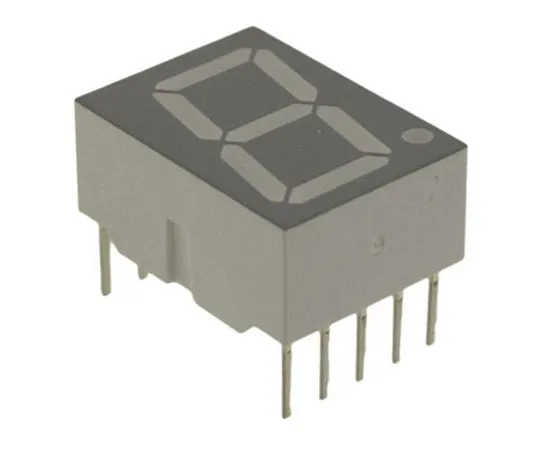 63-4793-88 HDSP-H101 Broadcom 7-Segment LED Display, CA Red 4.2 mcd RH DP 14.2mm HDSP-H101