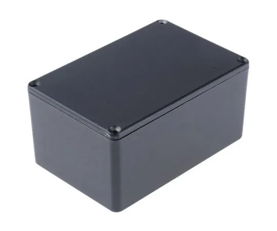 63-4858-95 Hammond 1590, Die Cast Aluminium Enclosure, IP54, Shielded, 120.5 x 79.5 x 55mm 1590TBK