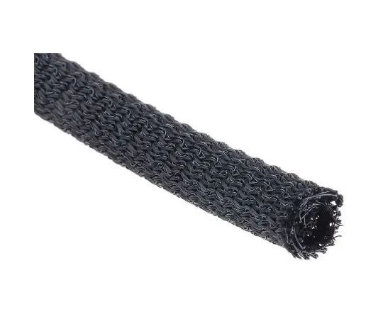 63-4932-83 RS Braided PET Black Cable Sleeve, 4mm Diameter, 3m Length 668-1260