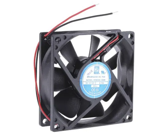 63-4867-45 RS PRO Axial Fan, 80 x 80 x 25mm, 31cfm, 1.45W, 12 V dc 541-5047
